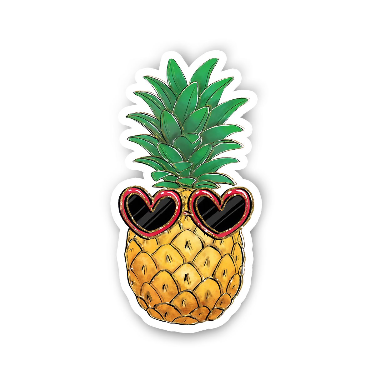 Pineapples Glass