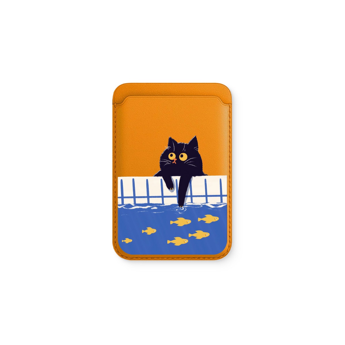 Fish Lover Deri - Magsafe Kartlık