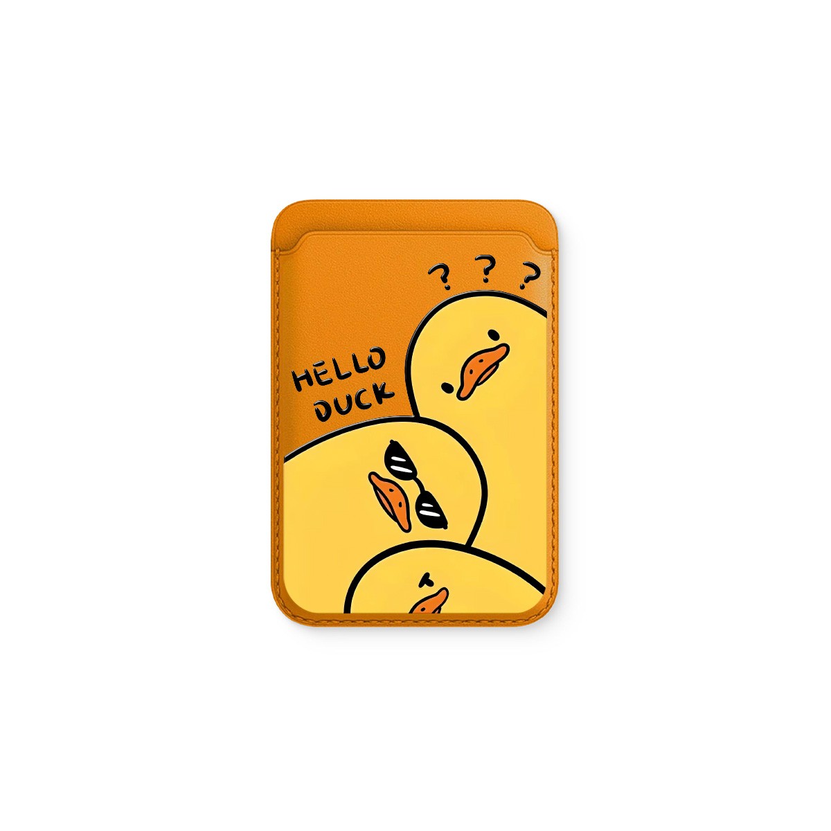 Hello Duck Deri - Magsafe Kartlık