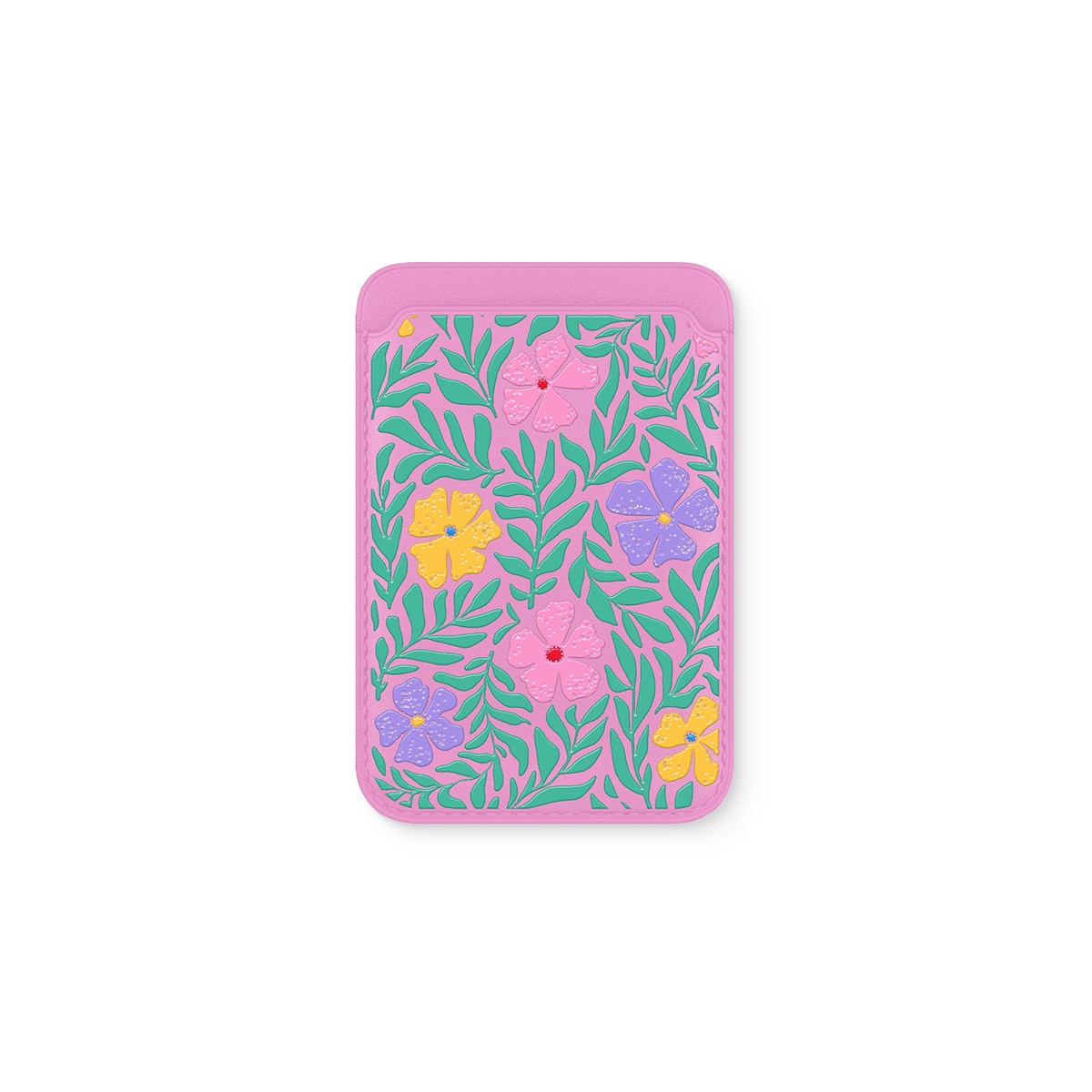 Blush Garden Deri - Magsafe Kartlık