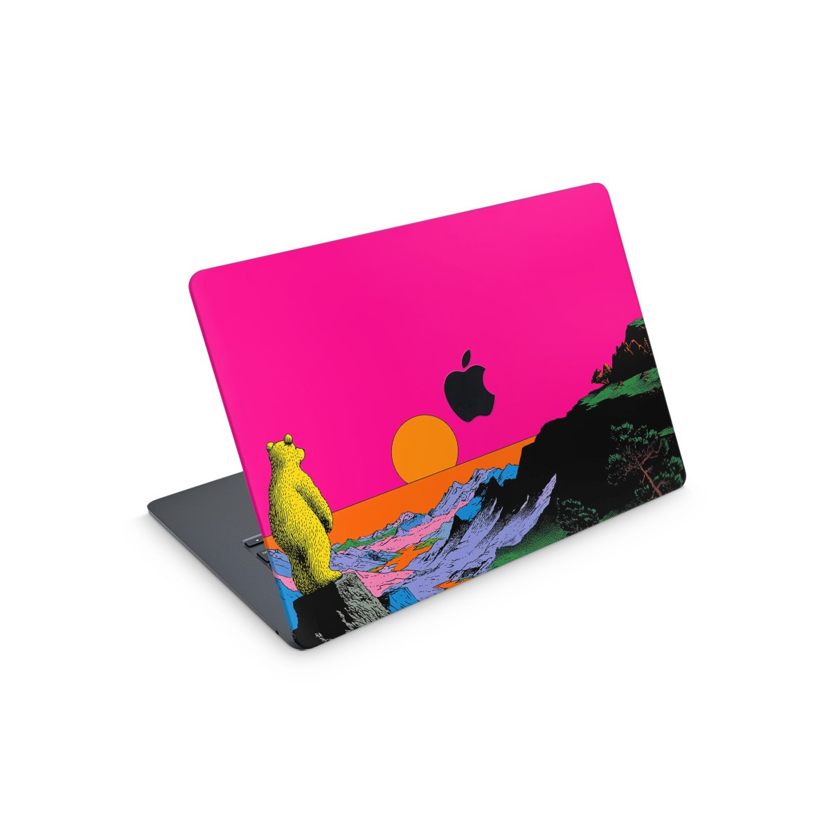 Sunset Bear MacBook Kaplama