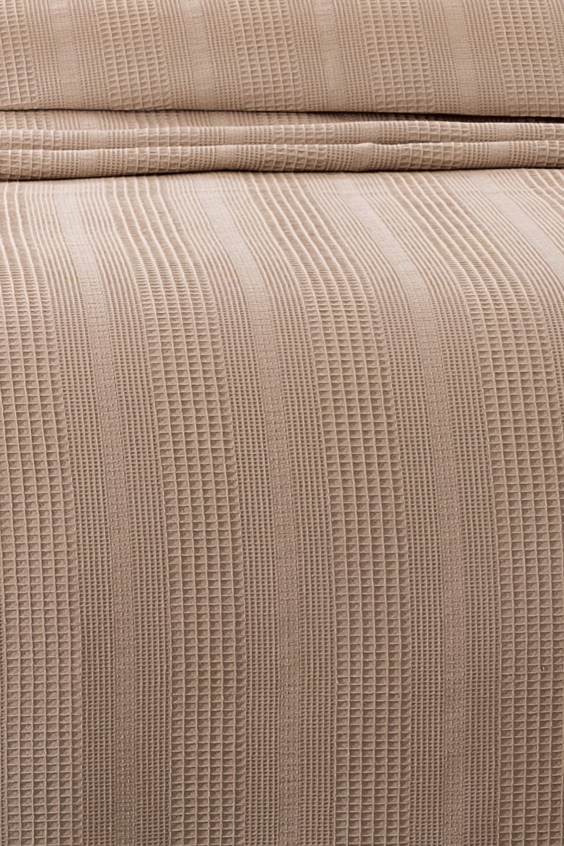 Kopanaki Dantelli Çift Kişilik Pike-210x230 cm - cappuccino