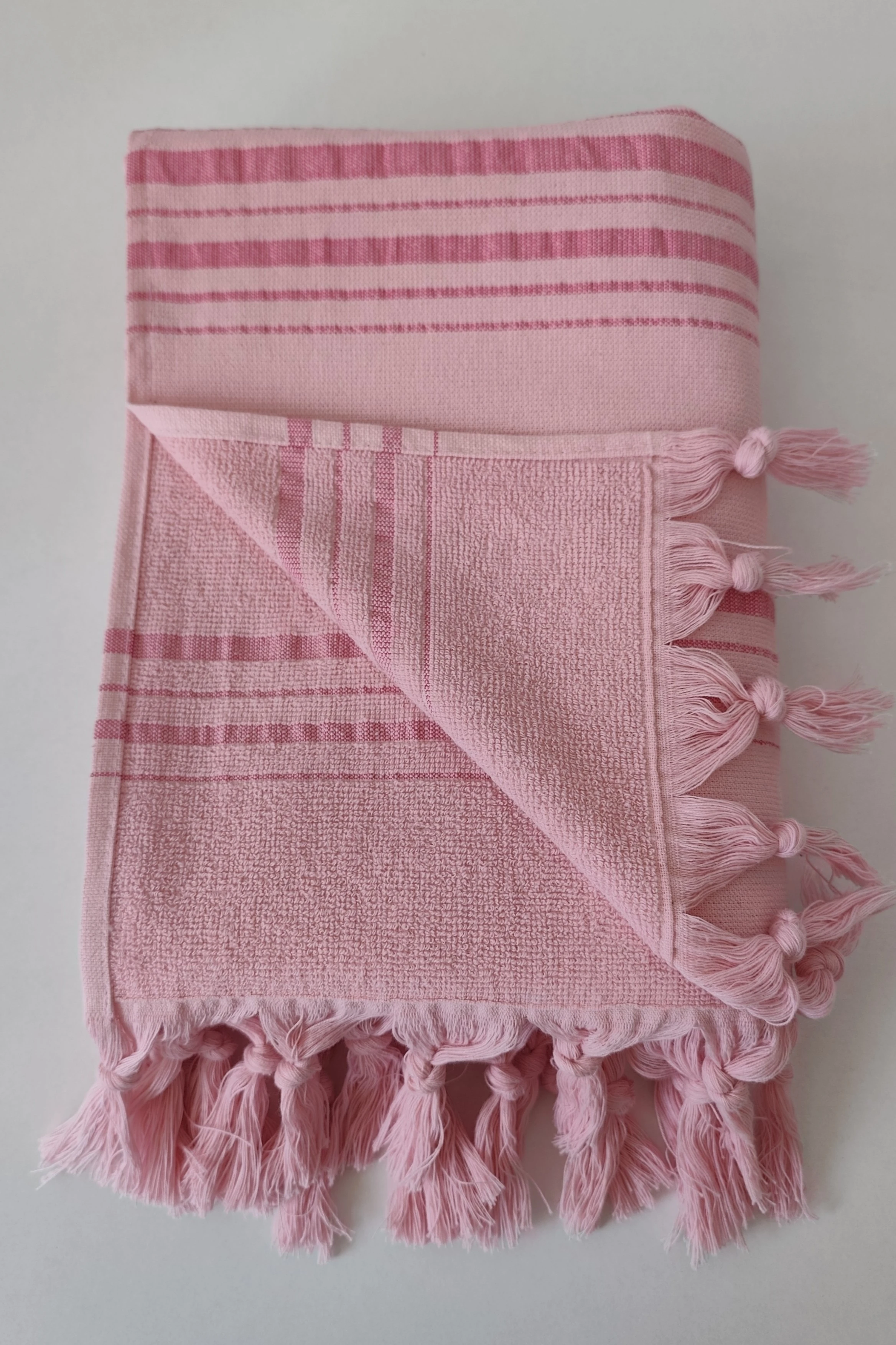 Tek Yüzlü Pamuk Havlu Peştemal - Pembe