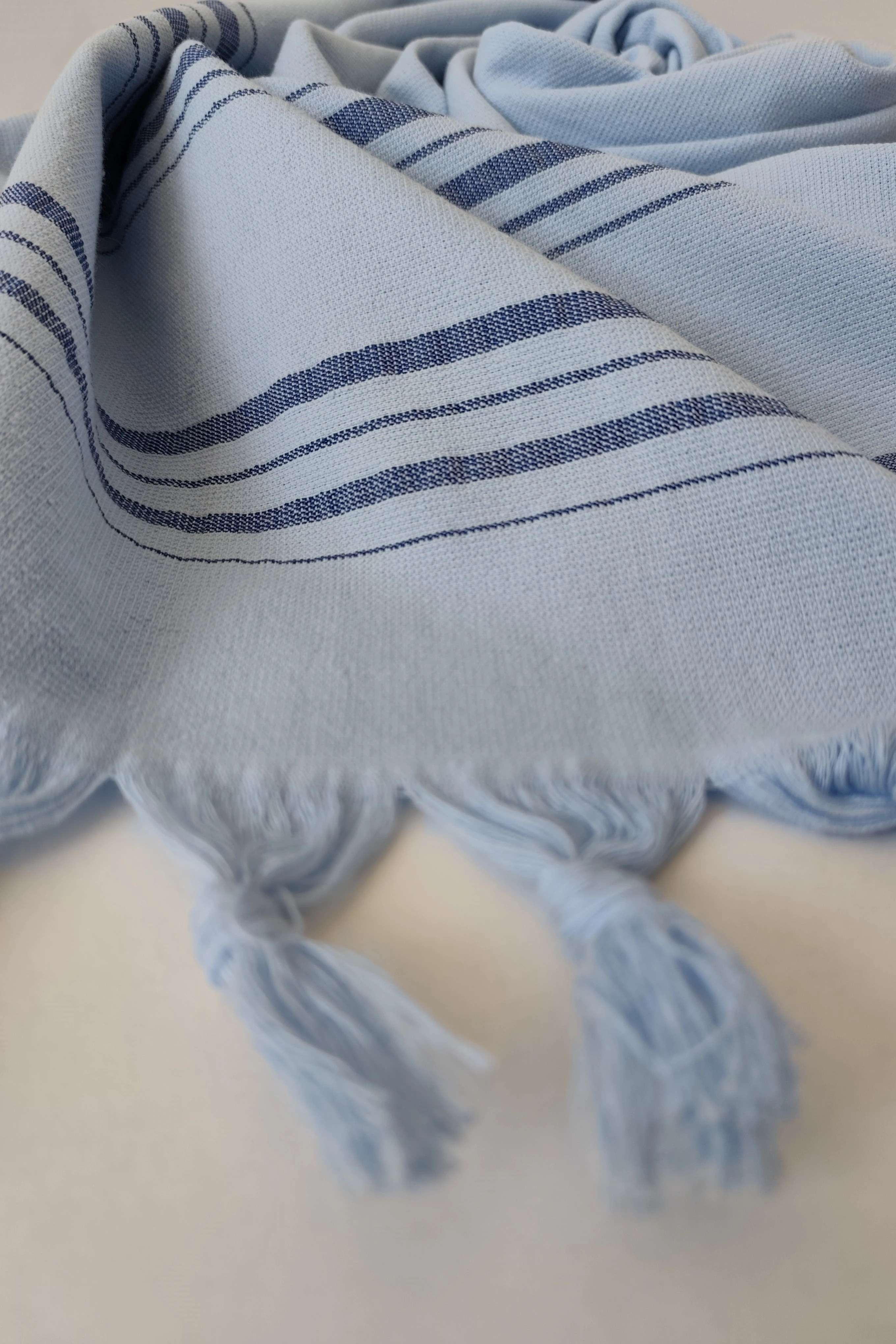 Tek Yüzlü Pamuk Havlu Peştemal - Mavi