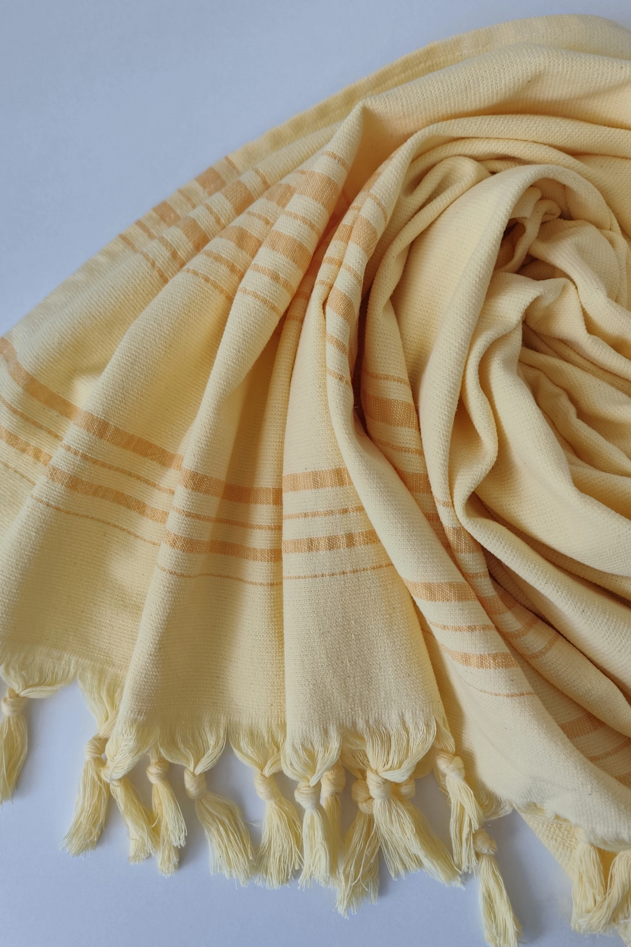 Tek Yüzlü Pamuk Havlu Peştemal - Sarı