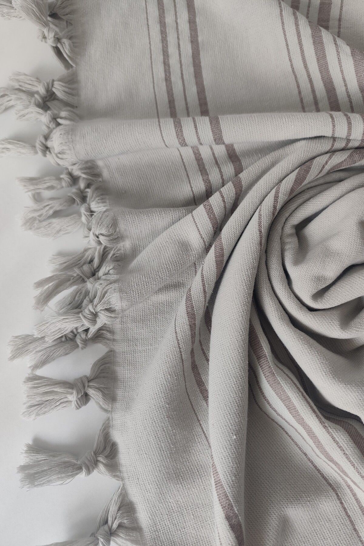 Çizgili Havlu Peştemal 90x170cm - Yumuşak Plaj Havlusu- %100 Pamuk 