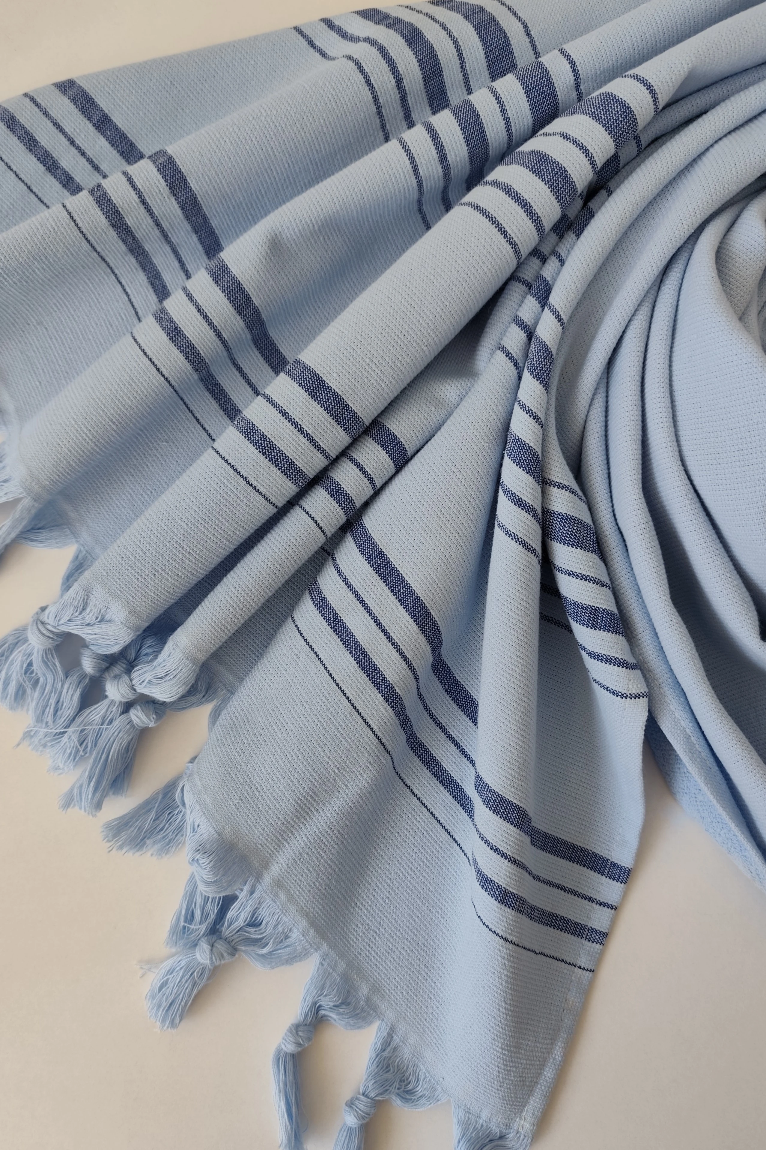 Tek Yüzlü Pamuk Havlu Peştemal - Mavi