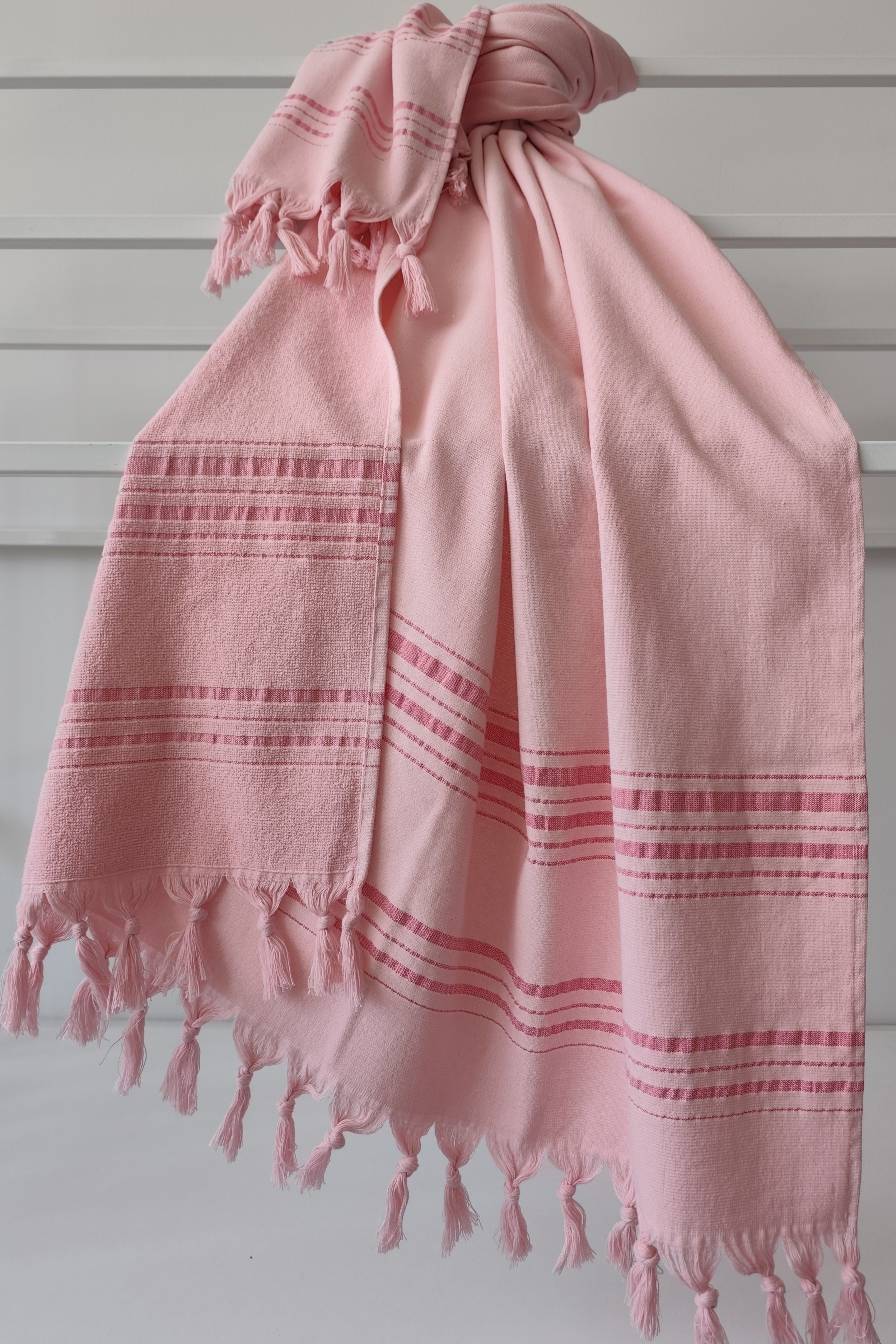 Tek Yüzlü Pamuk Havlu Peştemal - Pembe