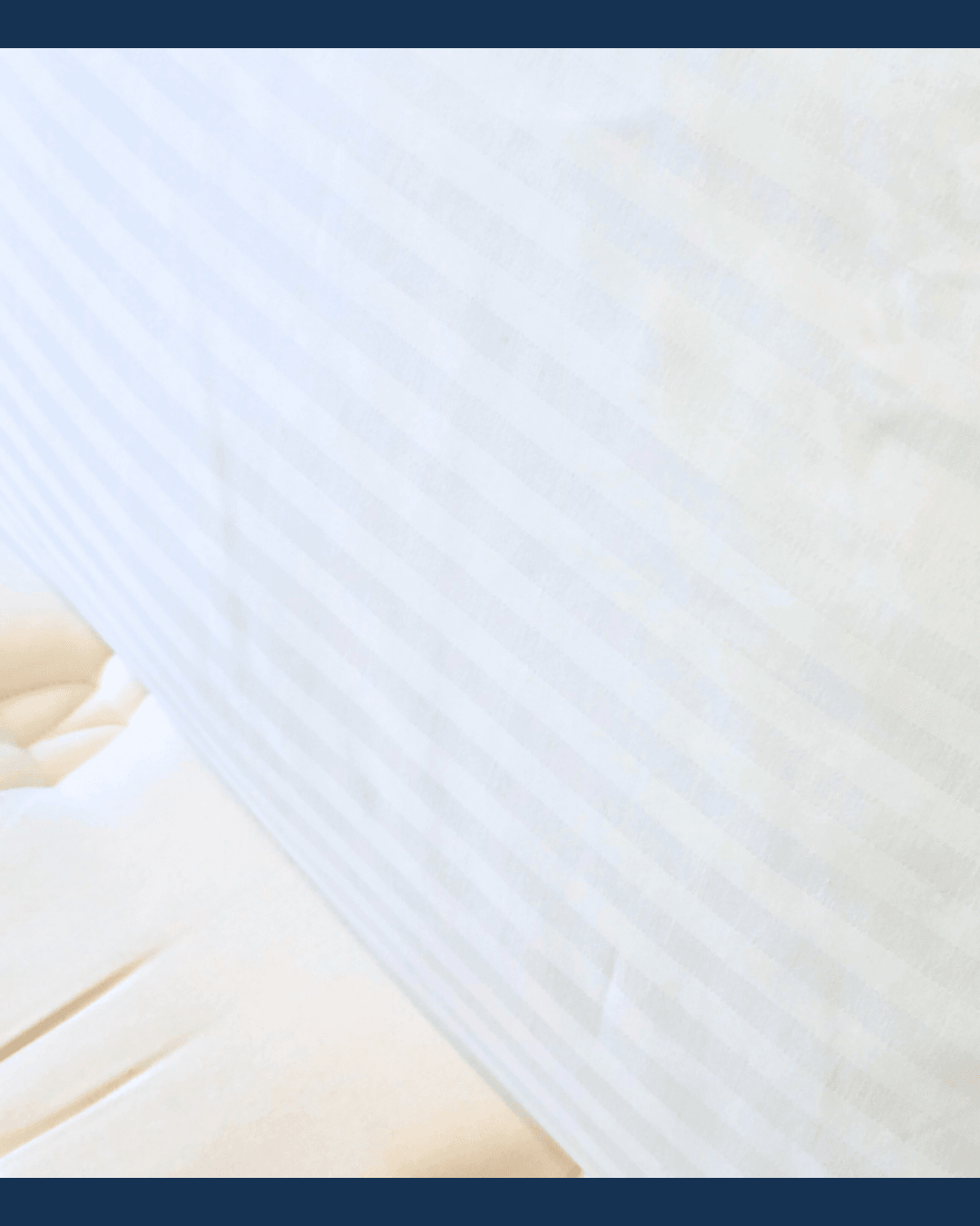 Solivane Otel Tipi Lüks Yastık Kılıfı | 83 Tel Pamuk Saten Çizgili Kumaş | Queen Size 60x80