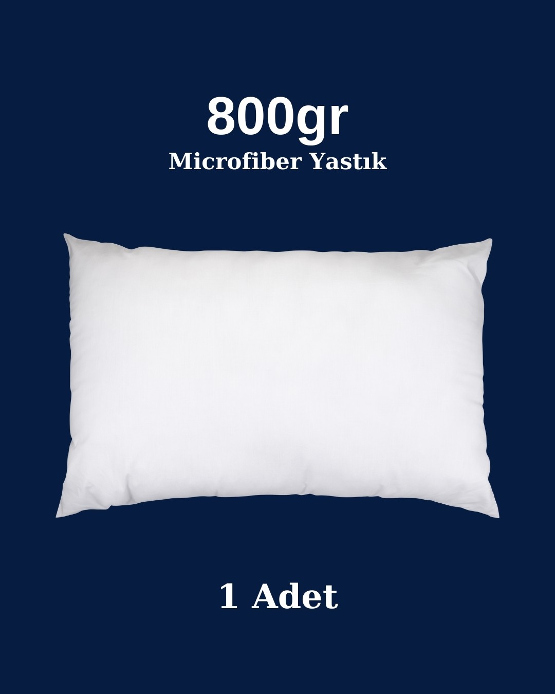 Silikonize Dolgu Microfiber Yastık 800 gr