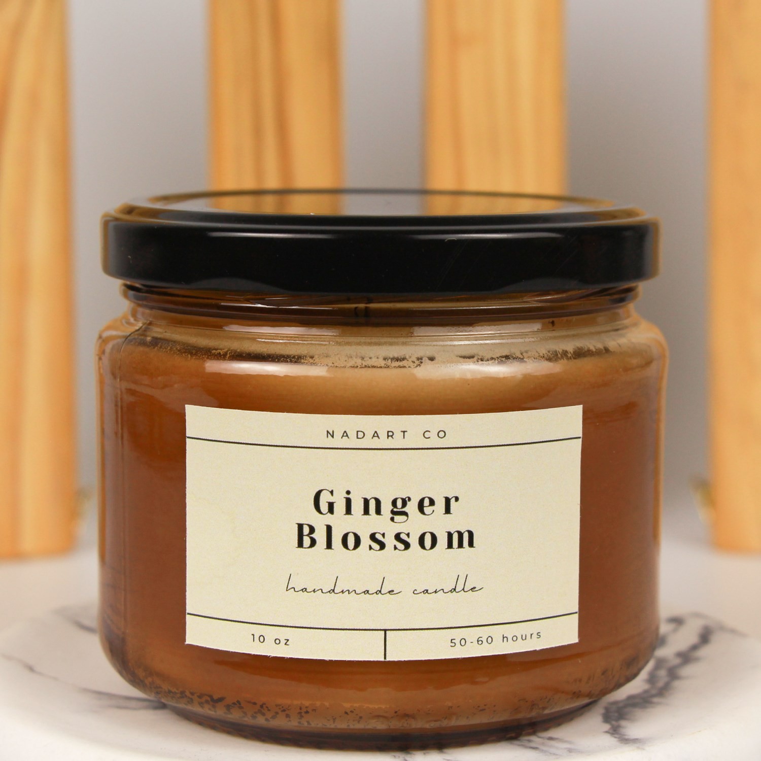 El Yapımı - Aromaterapi Mum - %100 Organik Soya Wax – Ginger Blossom