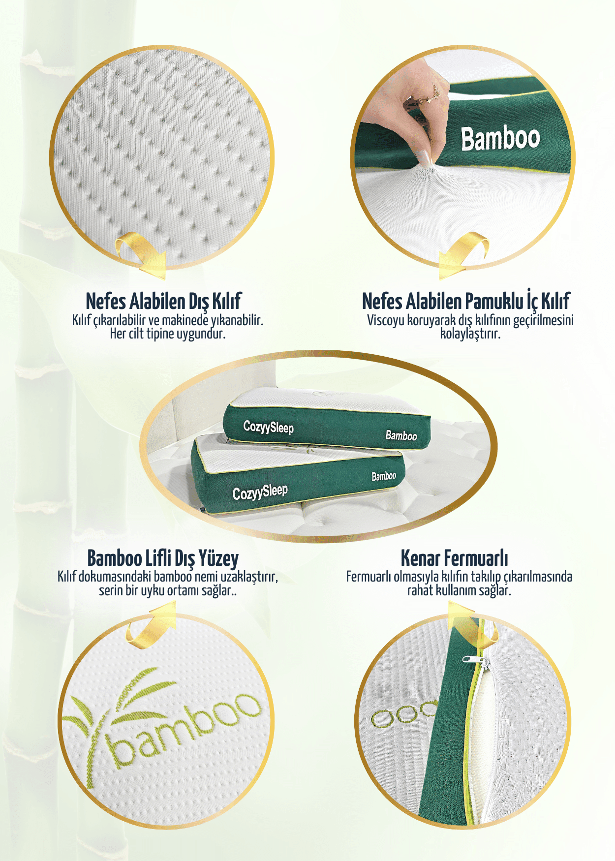 Bamboo Visco Yastık