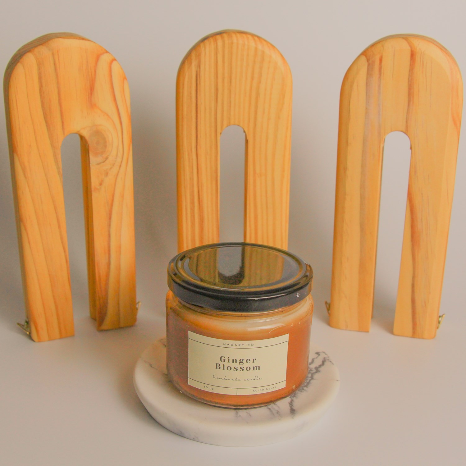 El Yapımı - Aromaterapi Mum - %100 Organik Soya Wax – Ginger Blossom