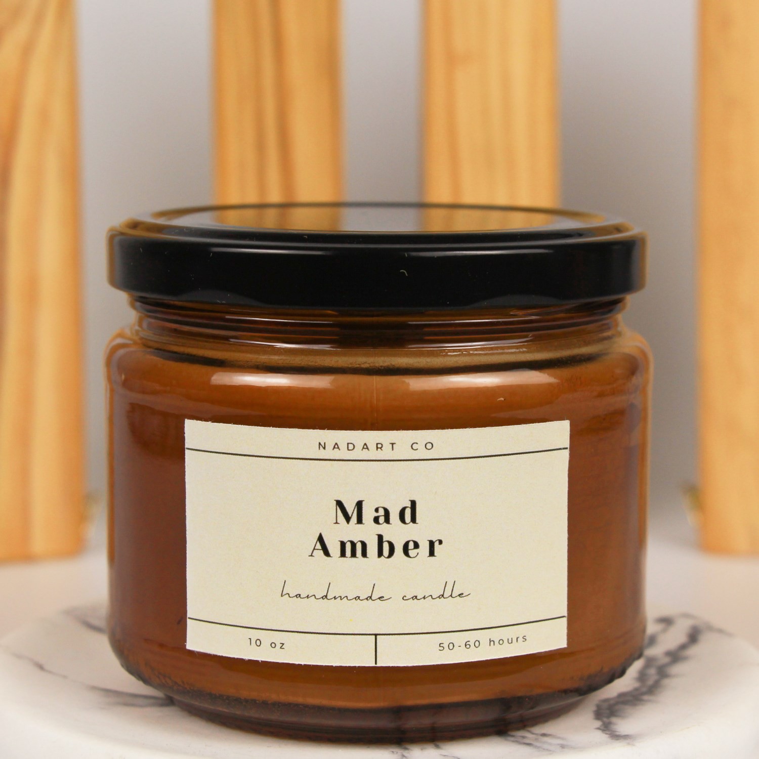 El Yapımı - Aromaterapi Mum - %100 Organik Soya Wax – Mad Amber