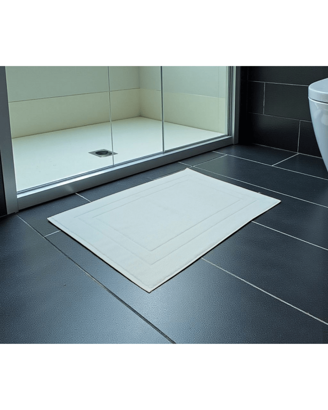 Vionte Banyo Ayak Havlusu | Beyaz | Otel Serisi | 320gr | 50x70