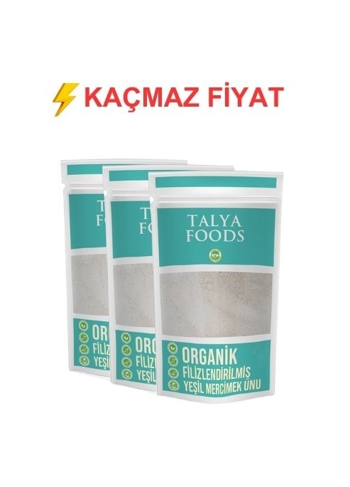 Talya Foods  Filizlendirilmiş Yeşil Mercimek Unu Avantaj Set 3x500gr