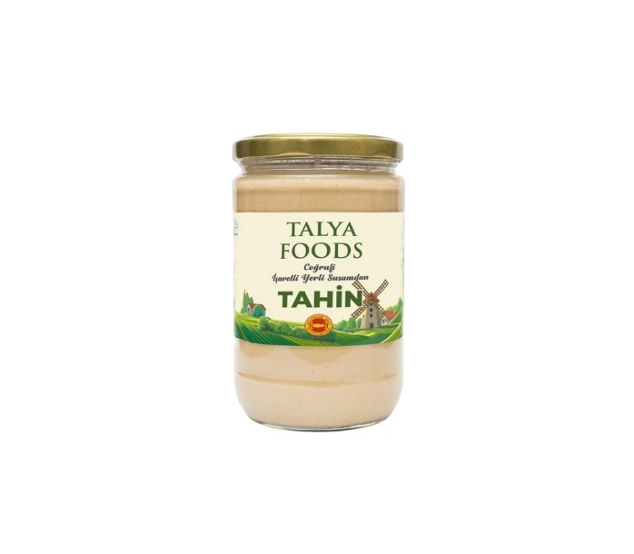 Talya Foods Glutensiz Coğrafi İşaretli Yerli Kavrulmamış Tahin 1 kg Cam Kavanoz