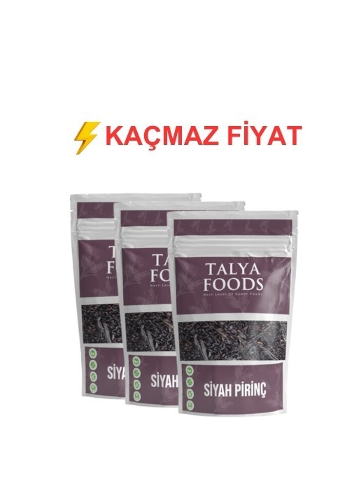 Talya Foods Glutensiz Siyah Pirinç Avantaj Seti 3 x500 g