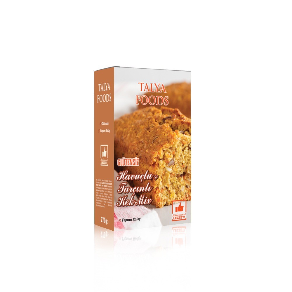 Talya Foods Glutensiz Kolay Yap Havuçlu & Tarçınlı Kek Mix 270g