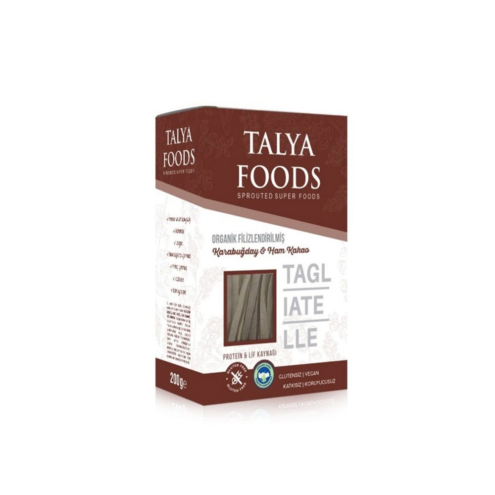 Talya Foods Filizlendirilmiş Karabuğday & Ham Kakao Tagliatelle 200 g