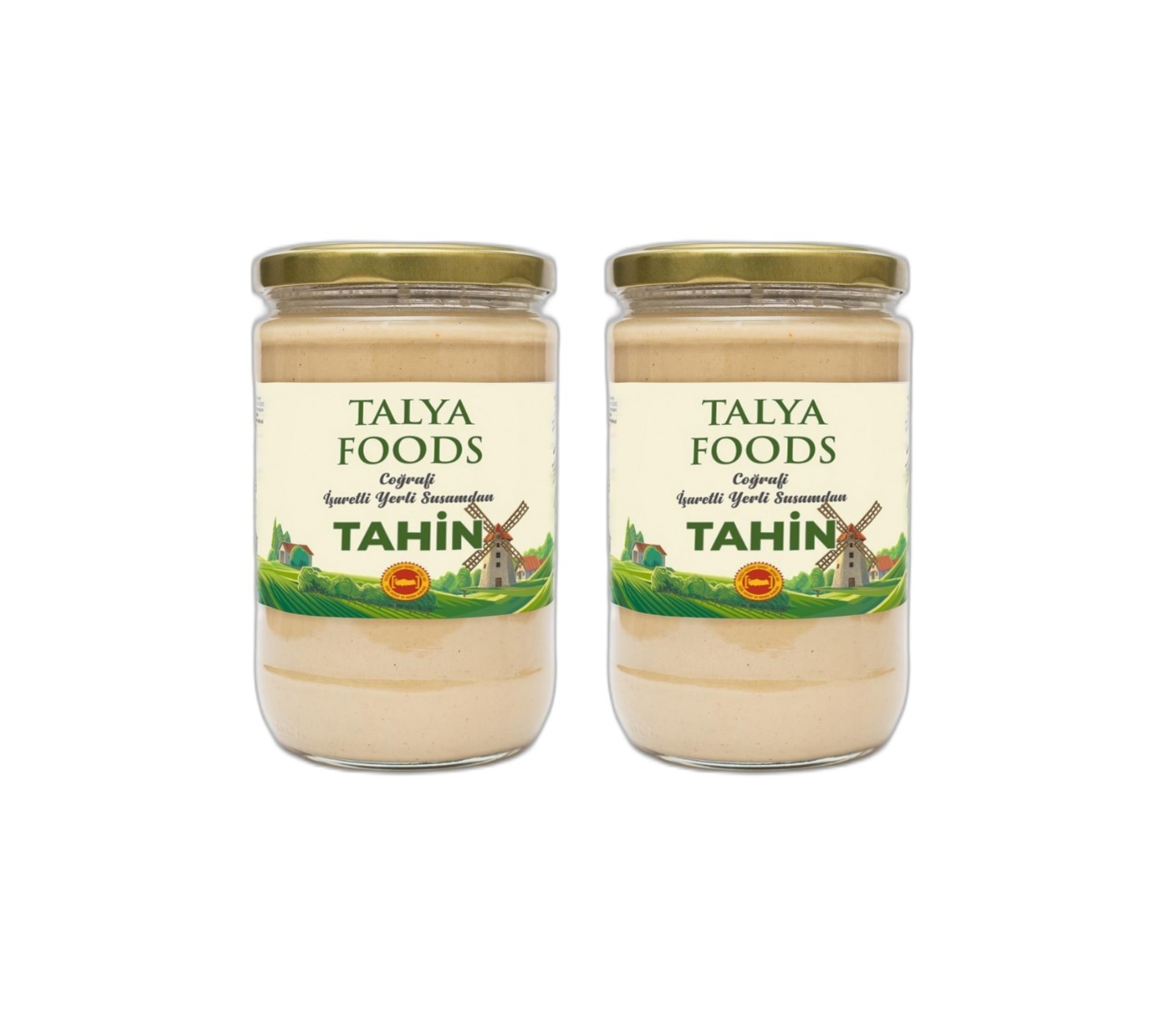 Talya Foods Glutensiz Coğrafi İşaretli Yerli Tahin 2 X 1 kg Kaçmaz Fiyat Avantaj seti 