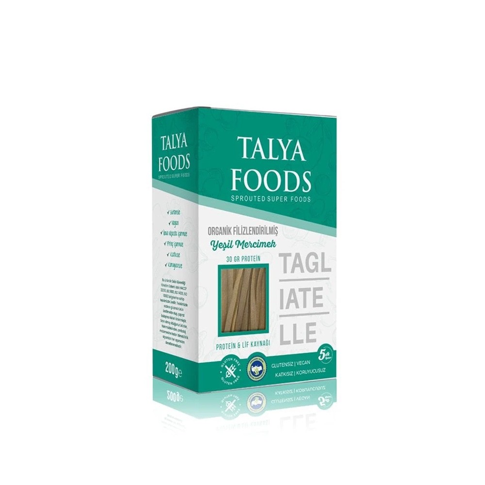 Talya Foods Filizlendirilmiş Yeşil Mercimek Tagliatelle 200g