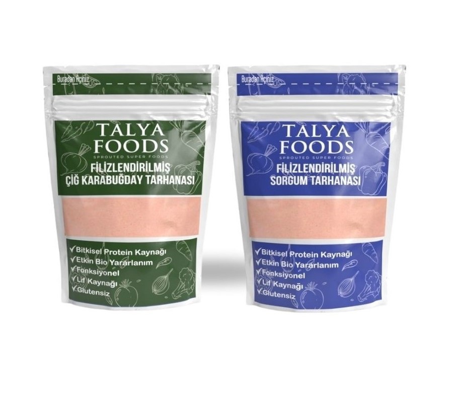 Talya Foods Glutensiz Organik Filizlendirilmiş Sorgum & Karabuğday Tarhanası 2x250g Avantaj Seti 