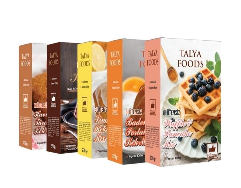 Talya Foods Glutensiz Kek Mix Hepsi Bir Arada 5 'li Avantaj Seti 