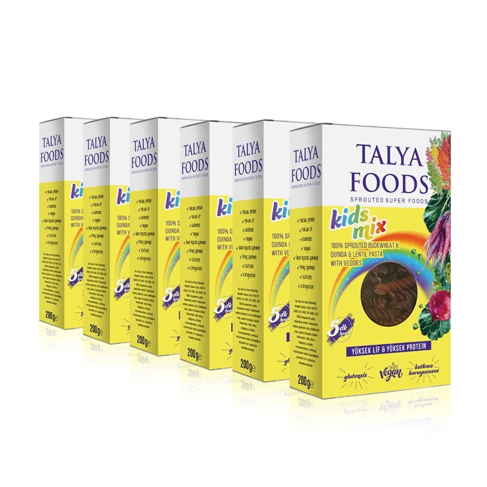 Talya FoodsKids Mix Makarna Set 6x200g