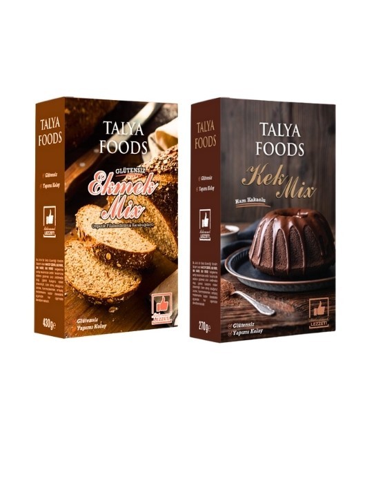Talya Foods Glütensiz Kek Mix & Ekmek Mix Avantaj Seti 