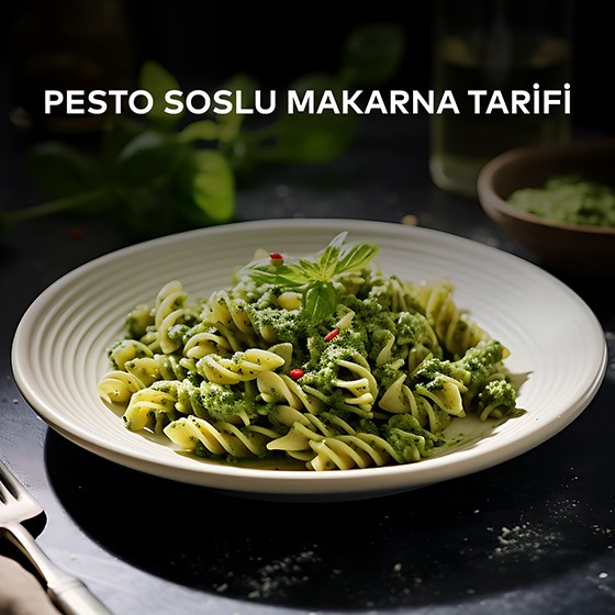 Pesto Soslu Makarna Tarifi