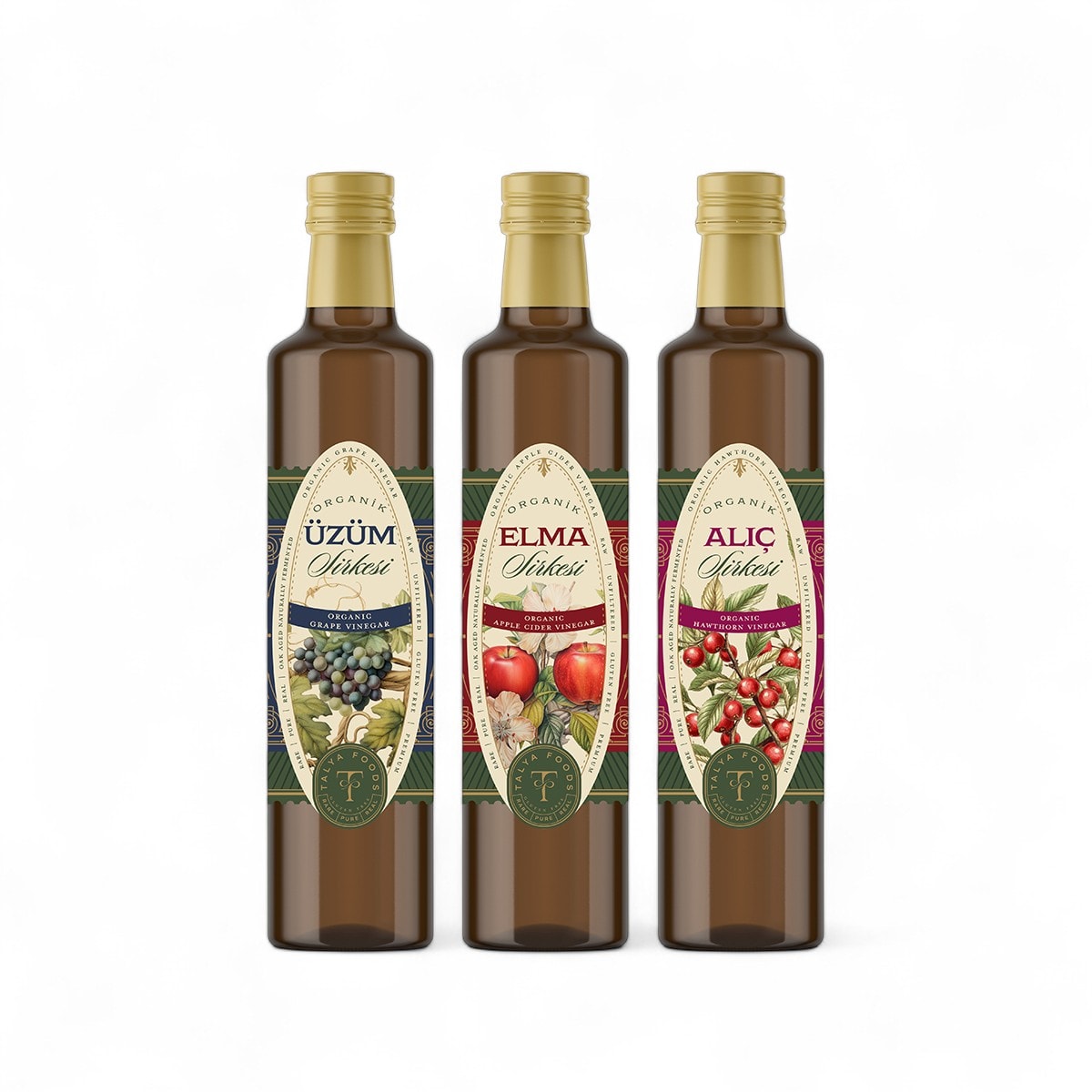Talya Foods Organik Premium Sirke Avantaj Seti 3x500 ml