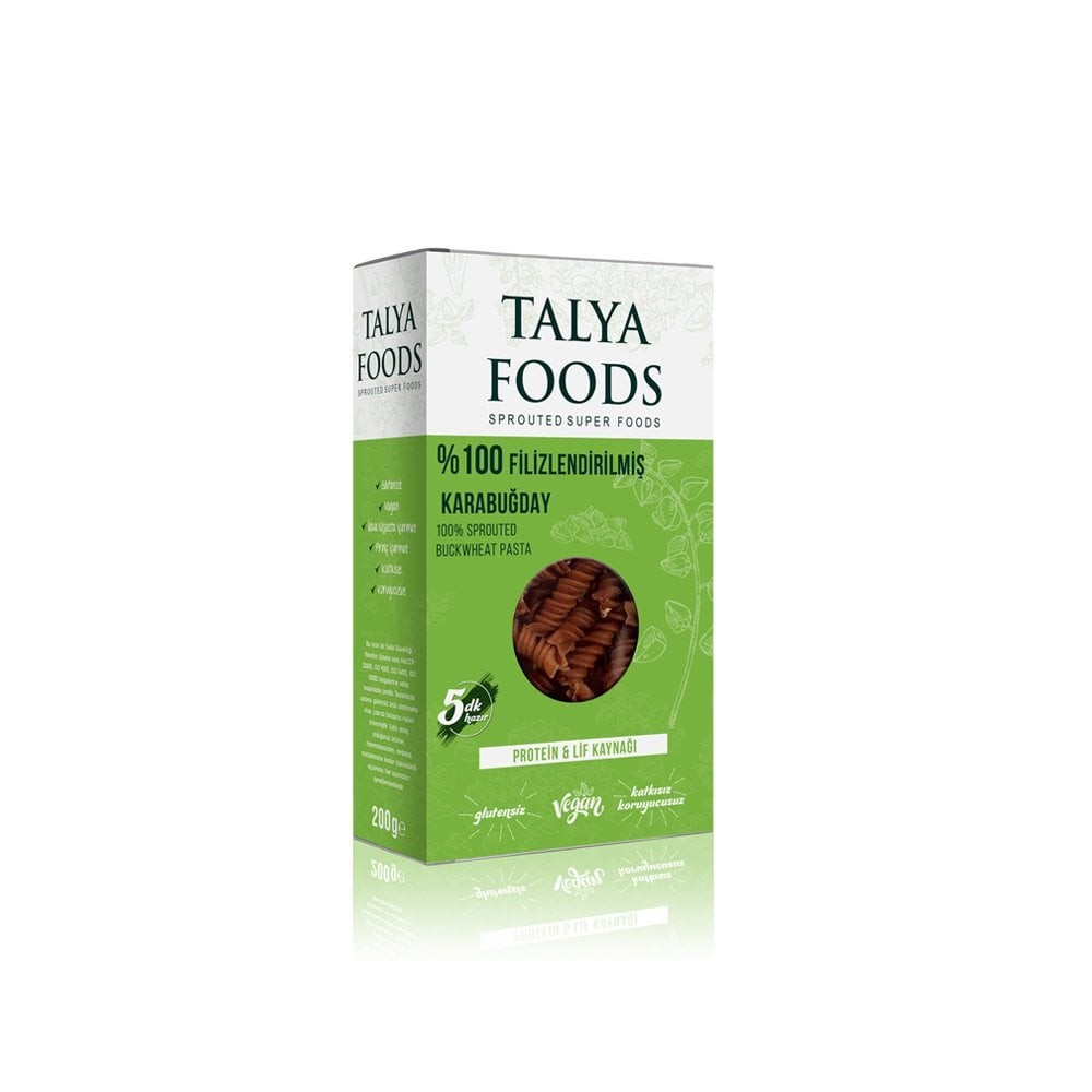 Talya Foods Filizlendirilmiş Çiğ Karabuğday Makarnası 200g