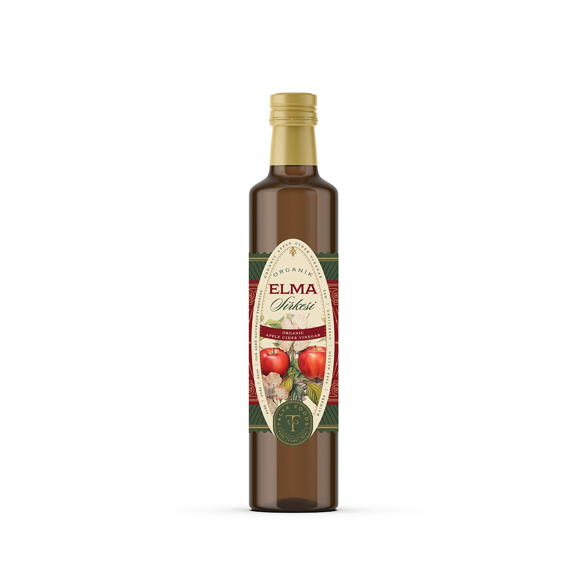 Talya Foods Premium   Organik Elma Sirkesi 500 ml 