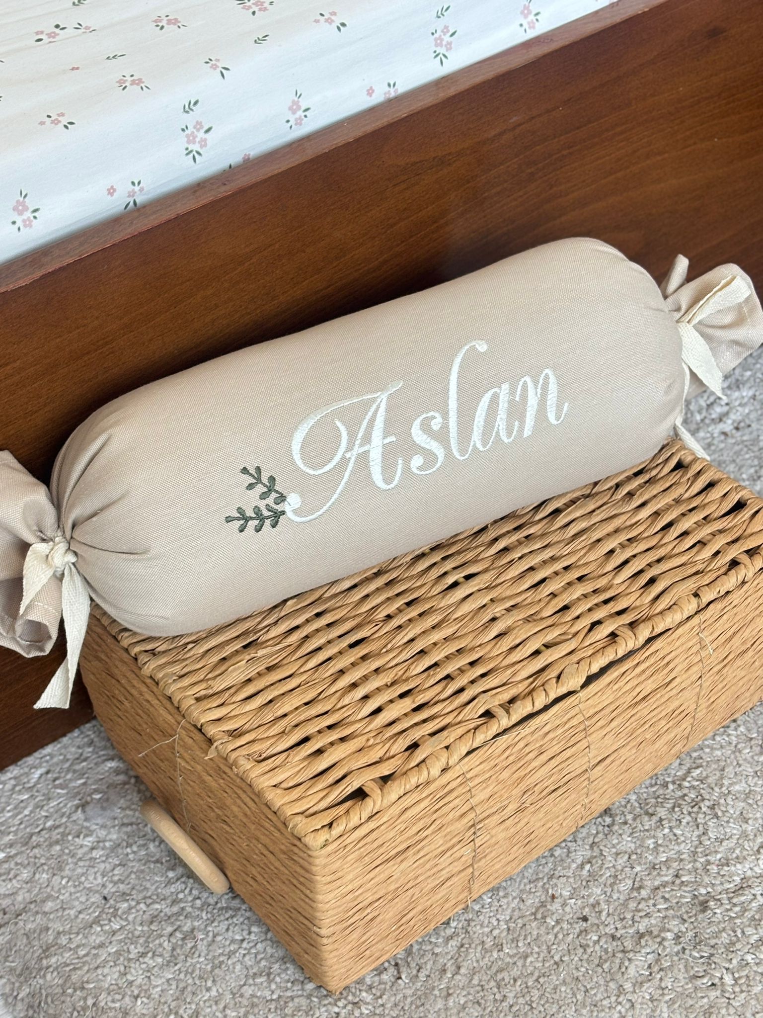 ŞEKER YASTIK MİNİK DAL - BEJ EKRU