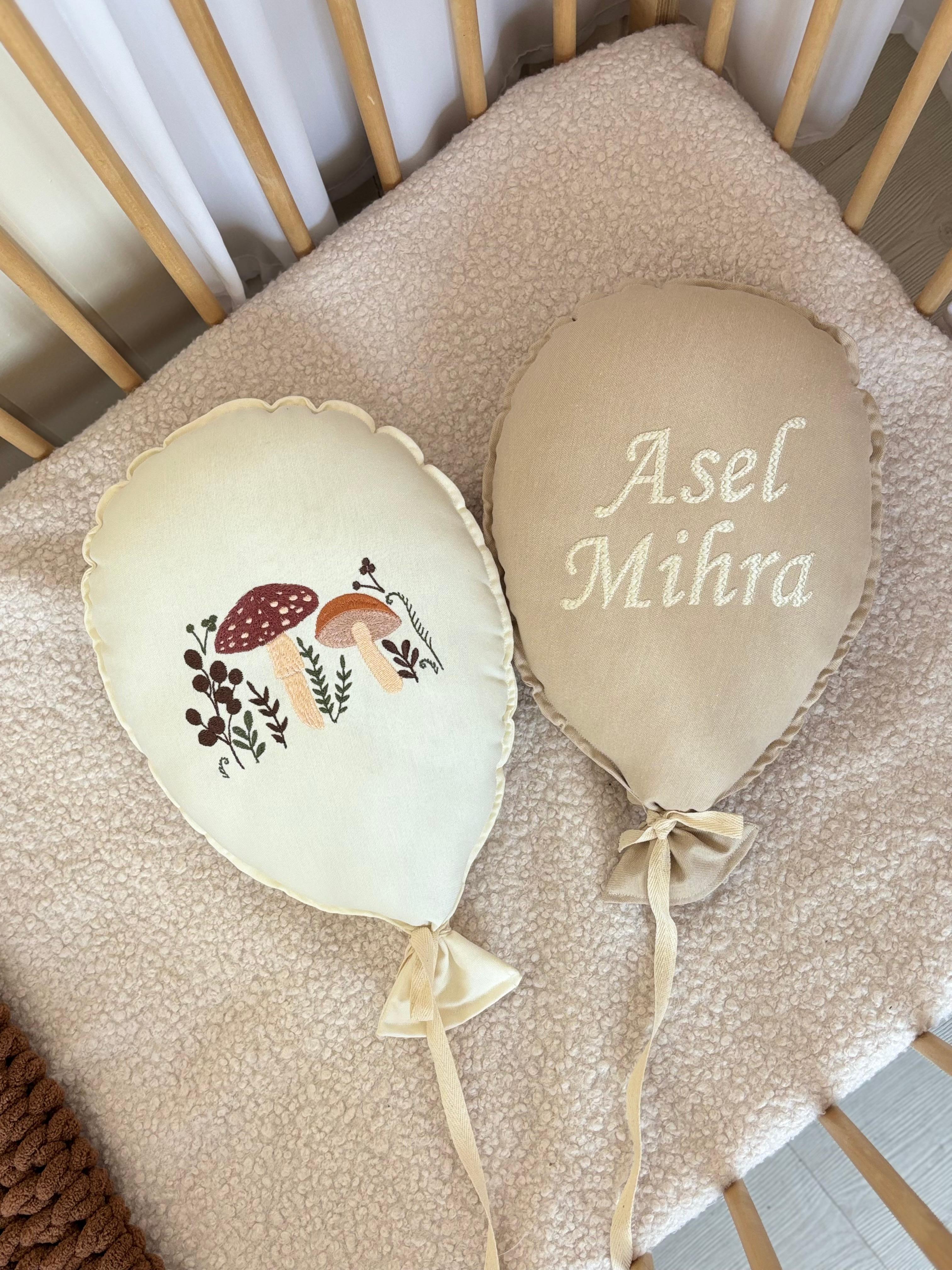 MASHROOM İSME ÖZEL NAKIŞLI 2 Lİ BALON TAKIMI - 3
