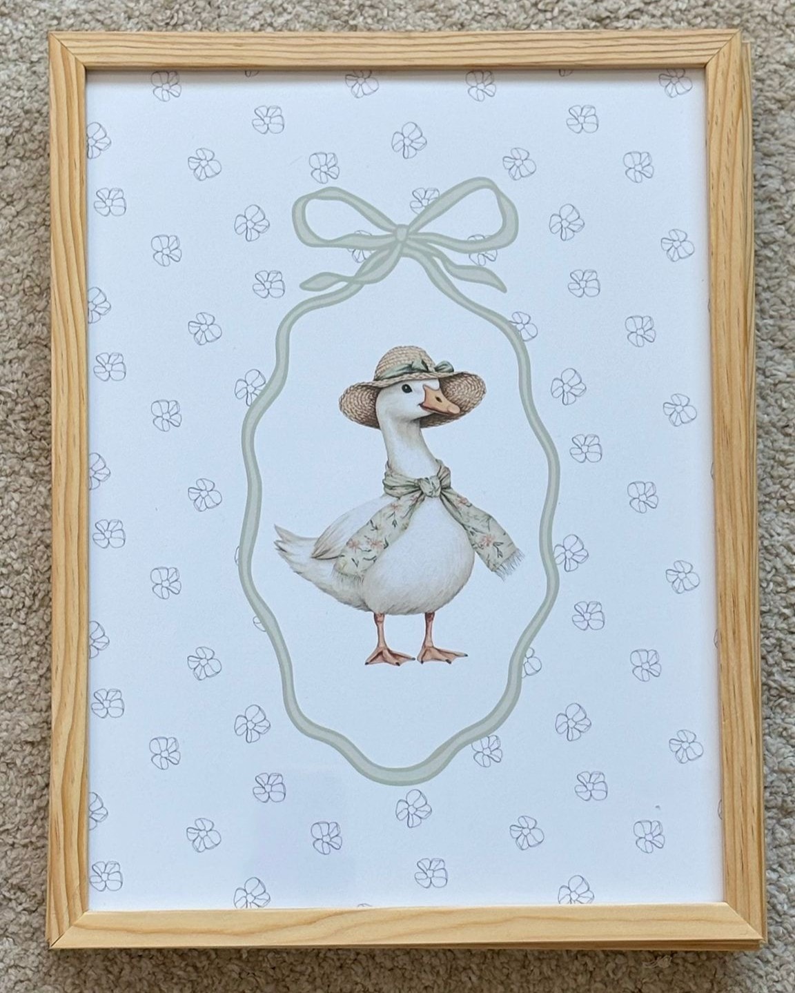 SEVİMLİ ÖRDEK 30X40  POSTERLİ ÇERÇEVE - 1