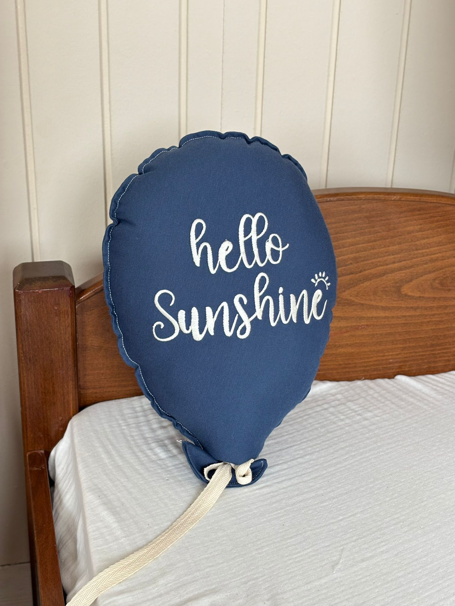 NAKIŞ BALON TEKLİ FİGÜRLÜ - LACİVERT EKRU HELLO SUNSHİNE