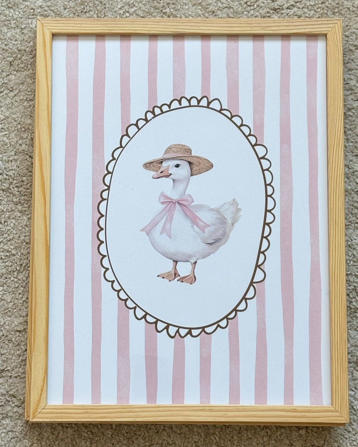 SEVİMLİ ÖRDEK 30X40  POSTERLİ ÇERÇEVE - 2