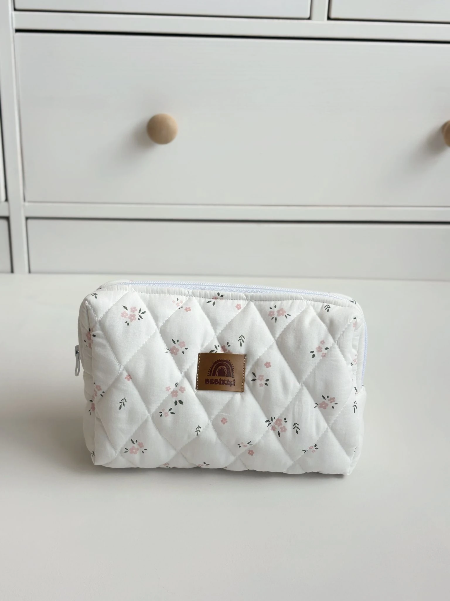 KAPİTONE  BEBEK BAKIM ÇANTASI BLUSH GARDEN