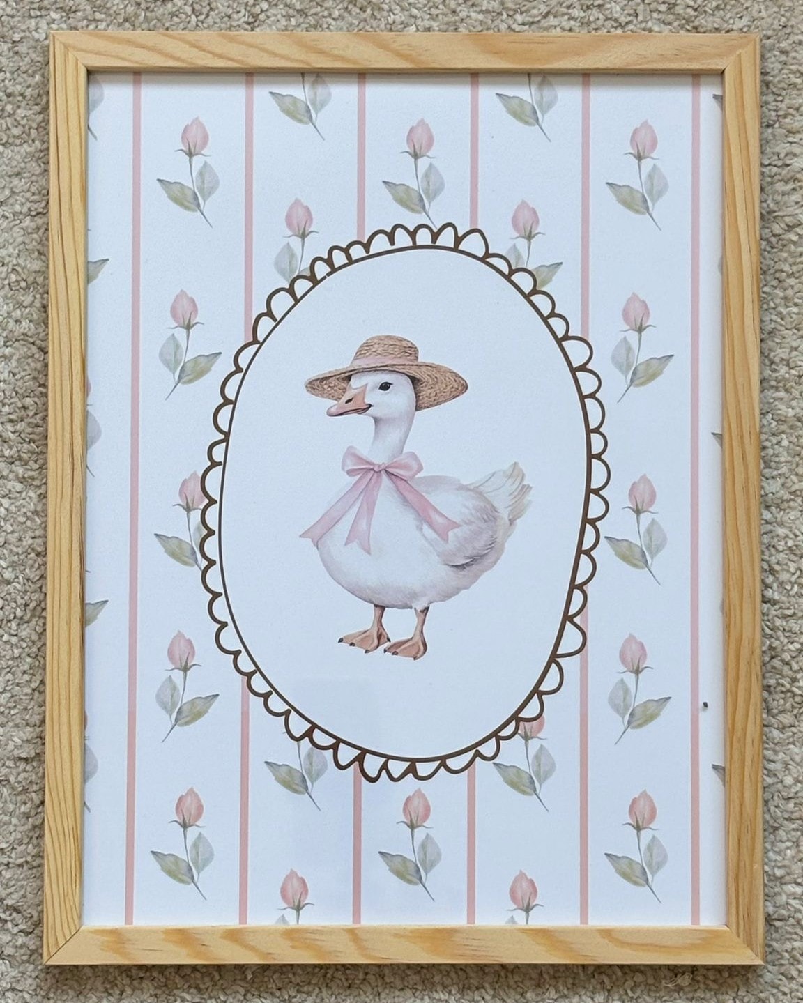 SEVİMLİ ÖRDEK 30X40  POSTERLİ ÇERÇEVE - 4