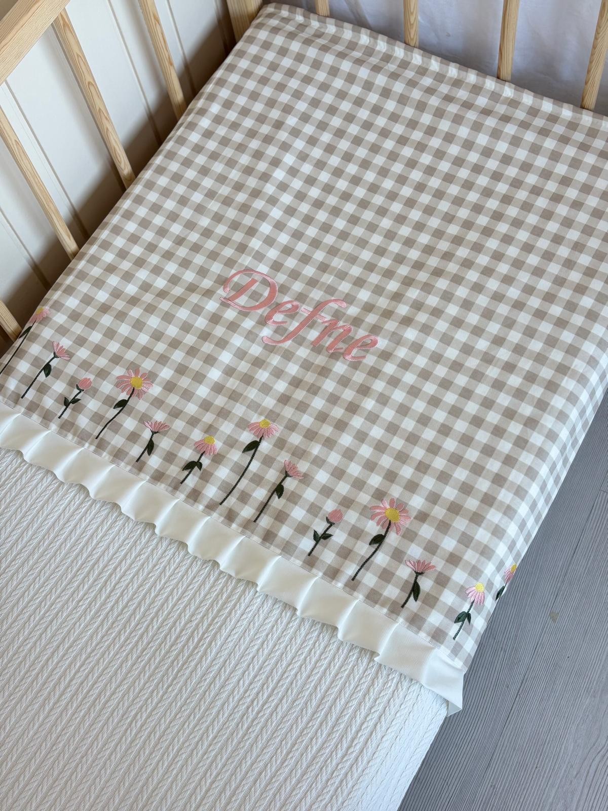 PİKE TEKLİ FLORAL MAGİC - BEJ SOFT PEMBE