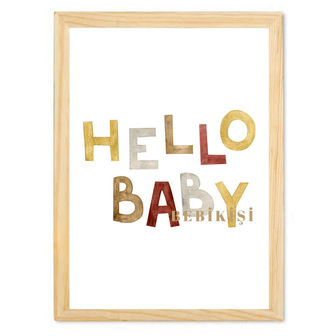 30X40 TEKLİ AHŞAP TABLO - 25