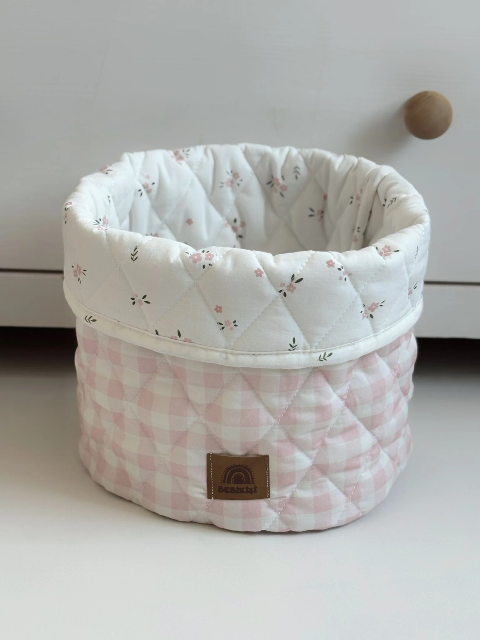 KAPİTONE BEBEK SEPET ORGANİZER BLUSH GARDEN