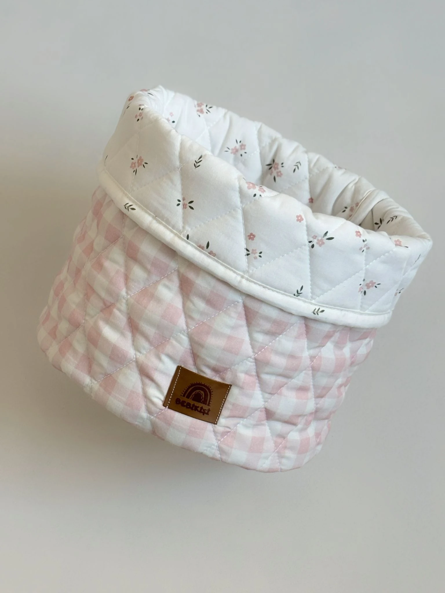 KAPİTONE BEBEK SEPET ORGANİZER BLUSH GARDEN