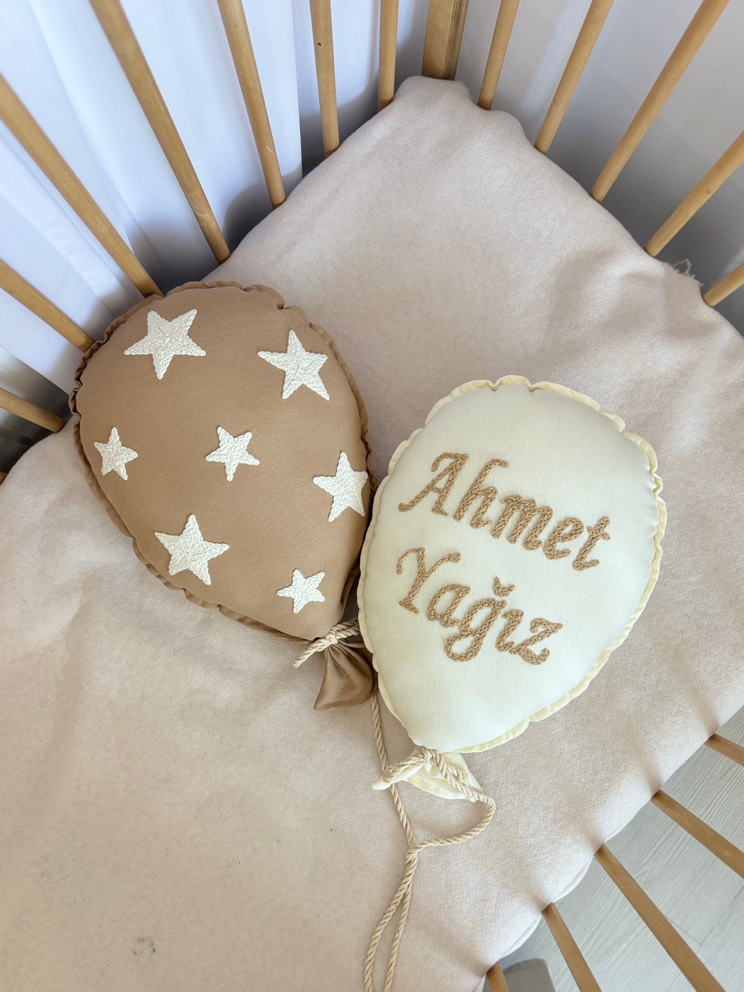 BÜYÜK YILDIZLI 2’Li BALON TAKIMI - Sütlü kahve ekru