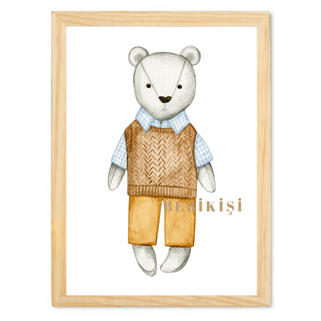 30X40 TEKLİ AHŞAP TABLO - 27
