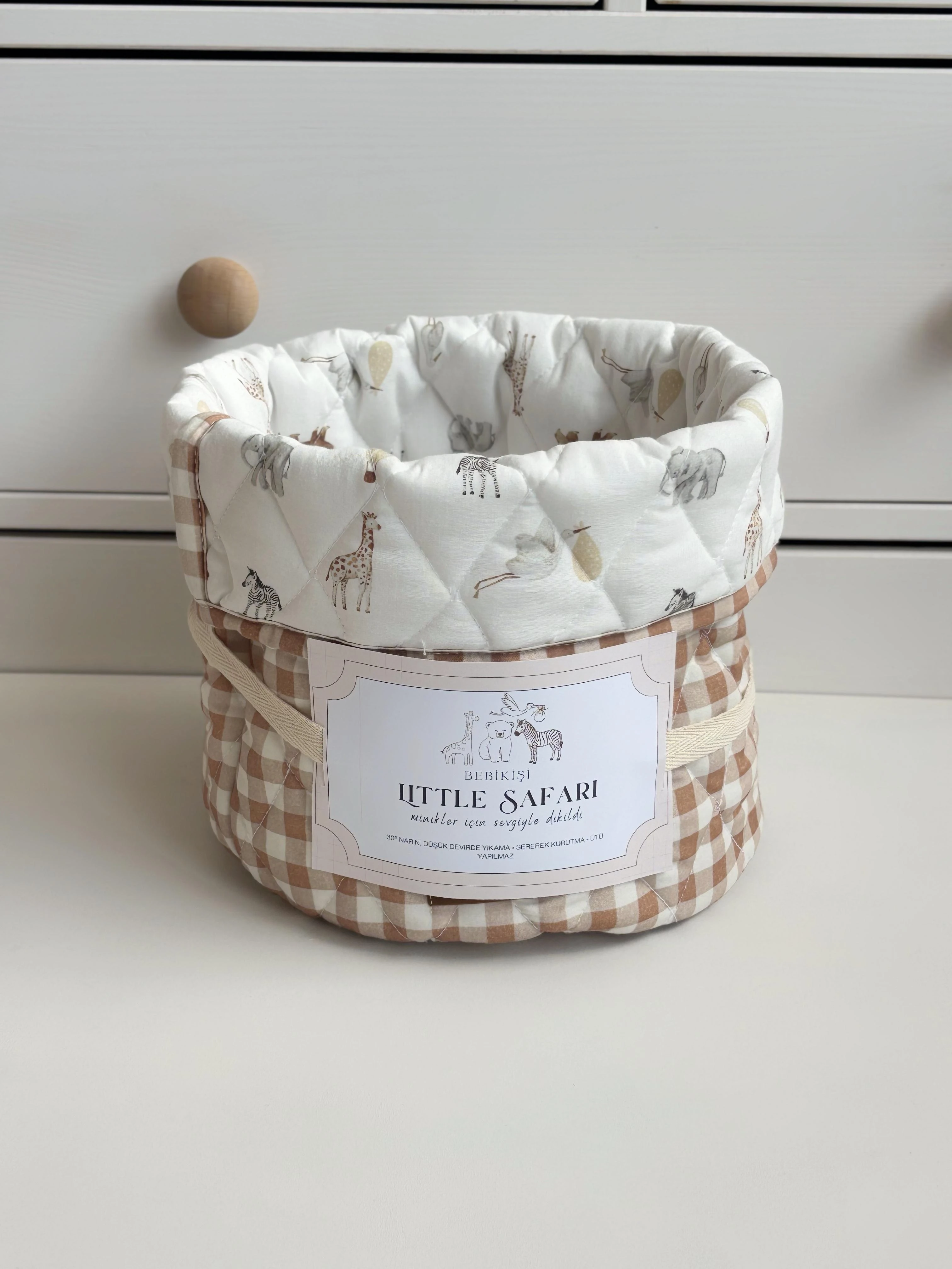 KAPİTONE BEBEK SEPET ORGANİZER LITTLE SAFARİ
