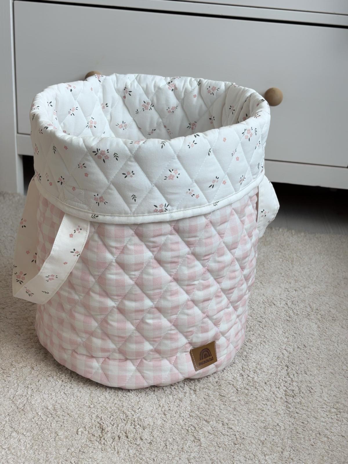 KAPİTONE TAŞINABİLİR OYUNCAK SEPETİ BLUSH GARDEN