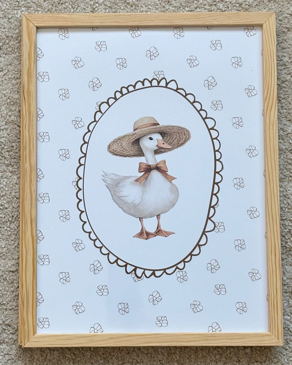 SEVİMLİ ÖRDEK 30X40  POSTERLİ ÇERÇEVE - 3